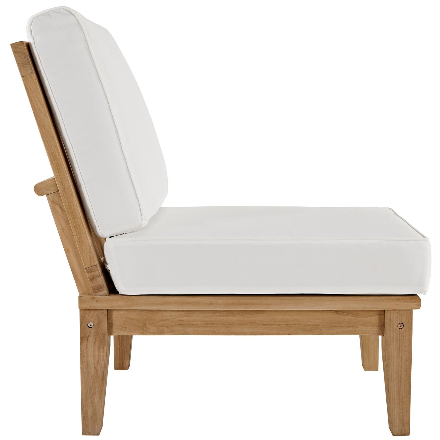 Marina 2 Piece Outdoor Patio Teak Set by Modway in Natural White