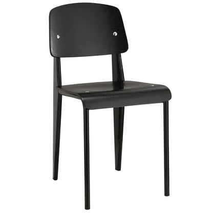 Cabin Dining Side Chair by Modway in Black Black
