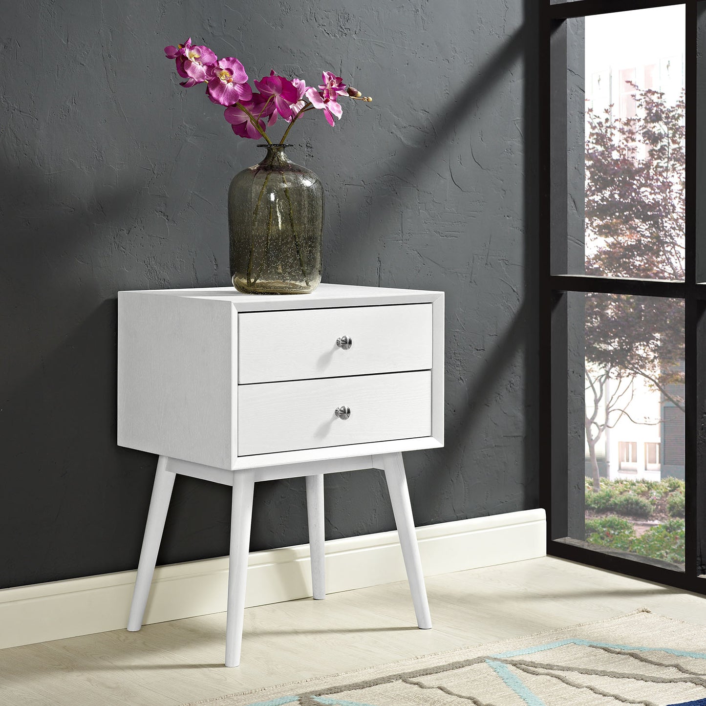 Dispatch Nightstand by Modway in White