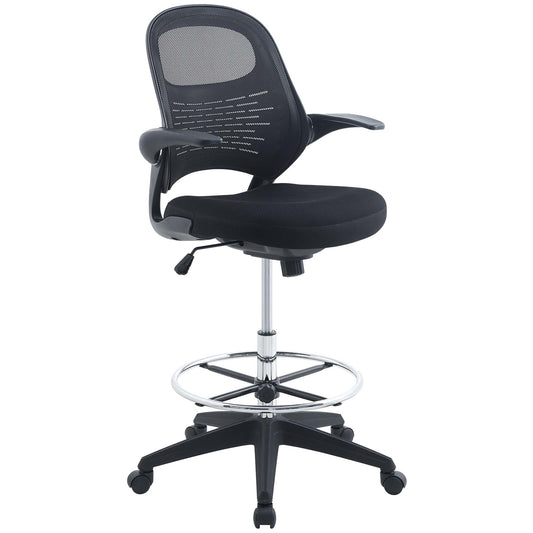 Stealth Drafting Chair by Modway in Black