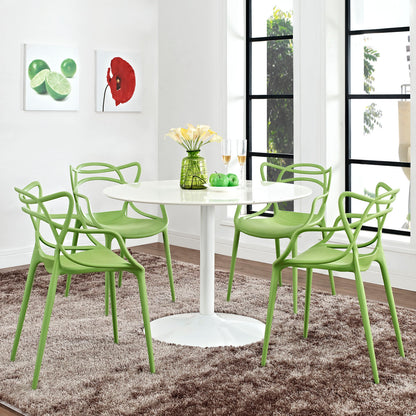 Entangled Dining Set Set of 4 by Modway in Green