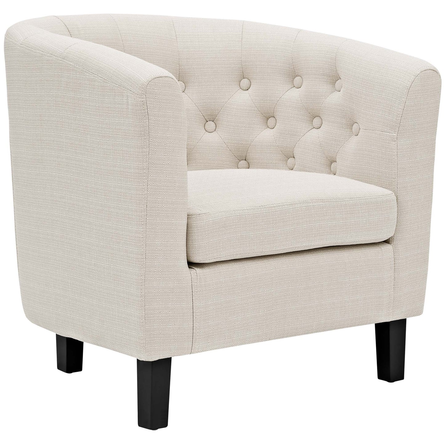 Prospect Upholstered Fabric Armchair by Modway in Beige