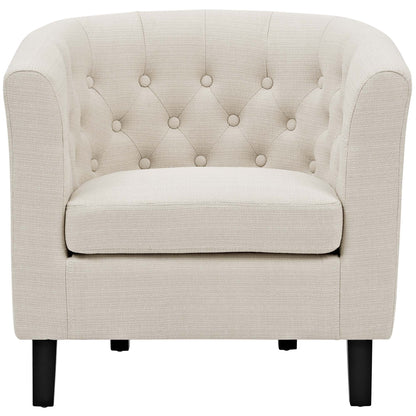 Prospect Upholstered Fabric Armchair by Modway in Beige