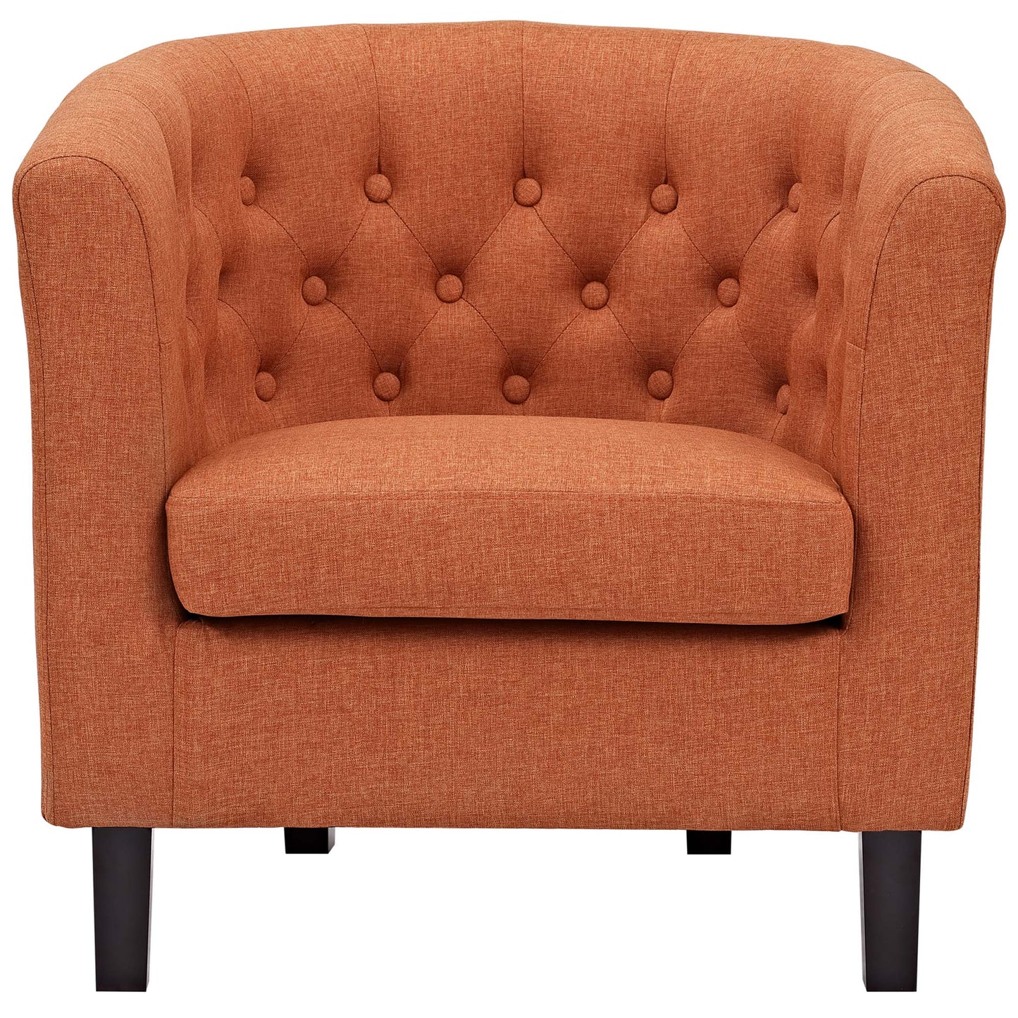 Prospect Upholstered Fabric Armchair by Modway in Orange