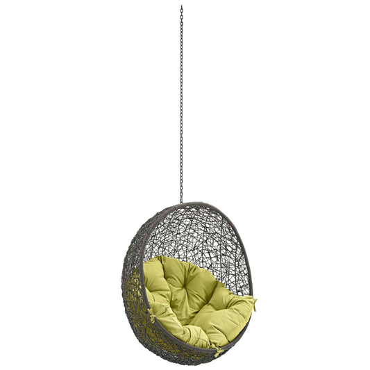 Hide Outdoor Patio Swing Chair Without Stand by Modway in Gray Peridot