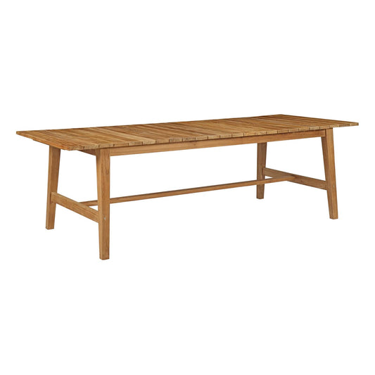 Dorset Outdoor Patio Teak Dining Table by Modway in Natural