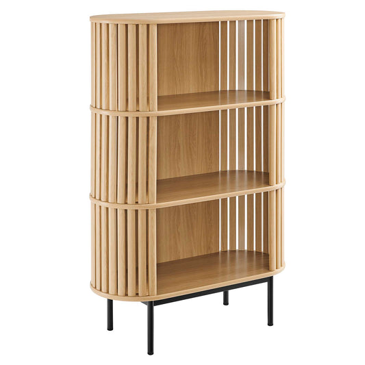 Fortitude Three Tier Display Cabinet  in Oak