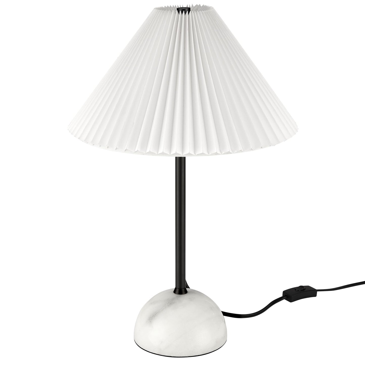 Illusion Marble Dome Table Lamp  in Black