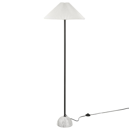 Illusion Marble Dome Floor Lamp  in Black