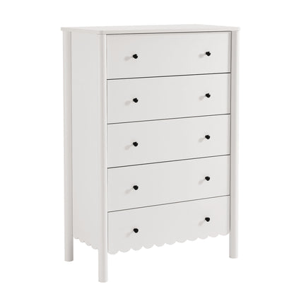 Lucine Scalloped 5-Drawer Chest