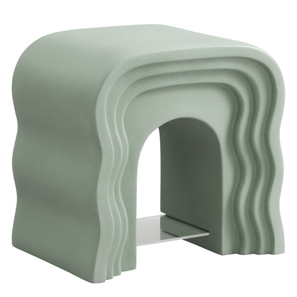 Jorin Squiggle Side Table  in Sage