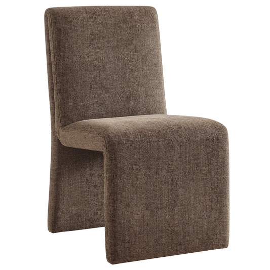 Emory Fabric Upholstered Dining Side Chair  in Mocha