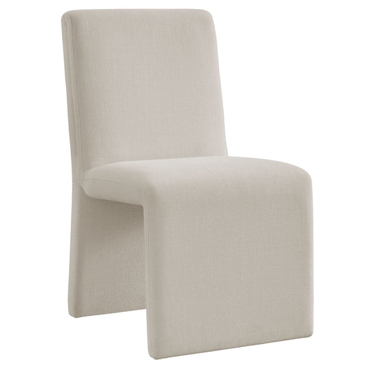 Emory Fabric Upholstered Dining Side Chair  in Salt