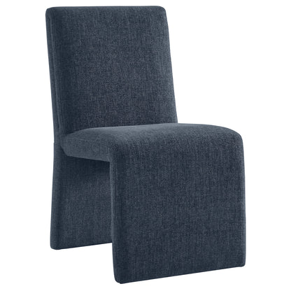 Emory Fabric Upholstered Dining Side Chair  in Slate Blue