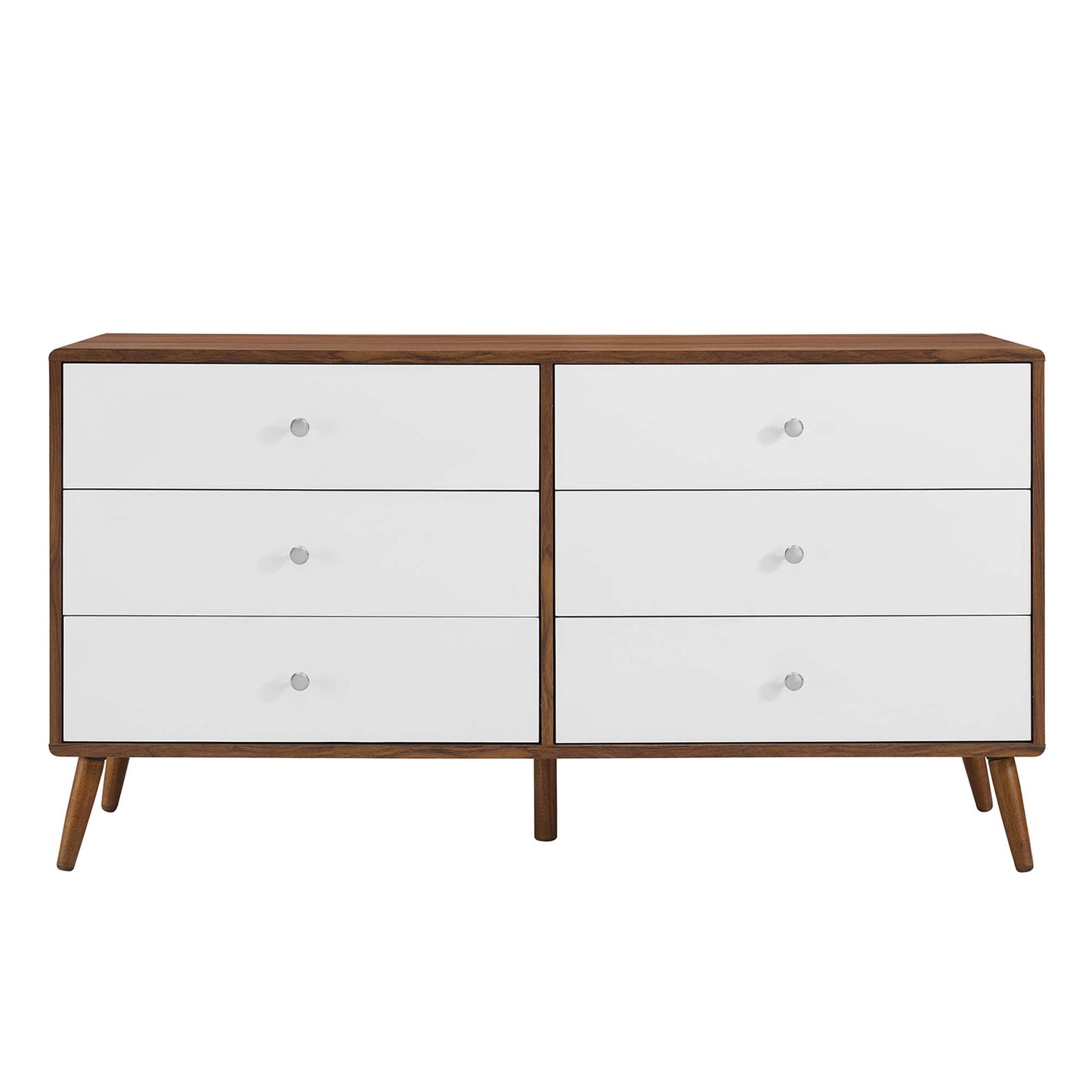 Transmit 60" Dresser  in Walnut White