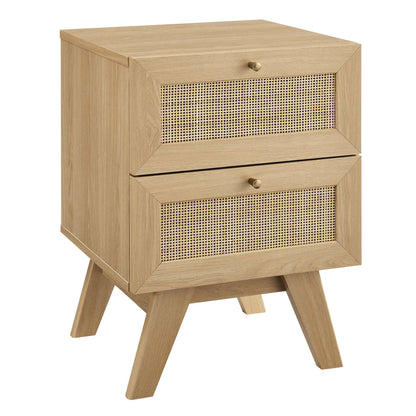 Soma 2-Drawer Nightstand  in Oak