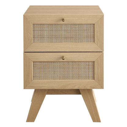 Soma 2-Drawer Nightstand  in Oak