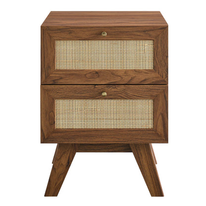 Soma 2-Drawer Nightstand  in Walnut