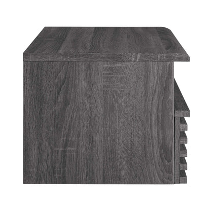 Render Wall-Mount Nightstand  in Charcoal