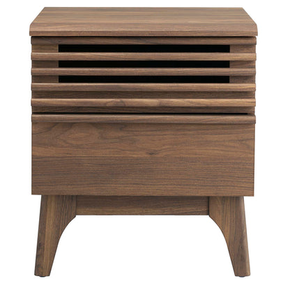 Render Nightstand  in Walnut