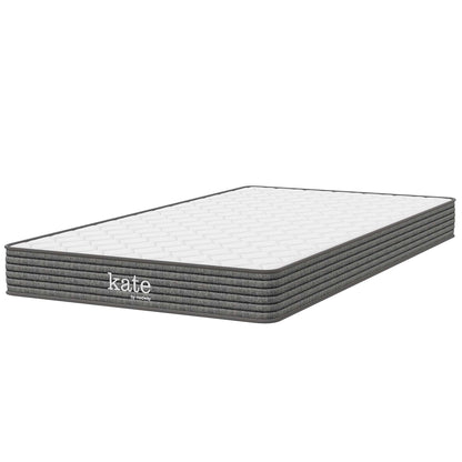 Kate 6" Narrow Twin Mattress  in White