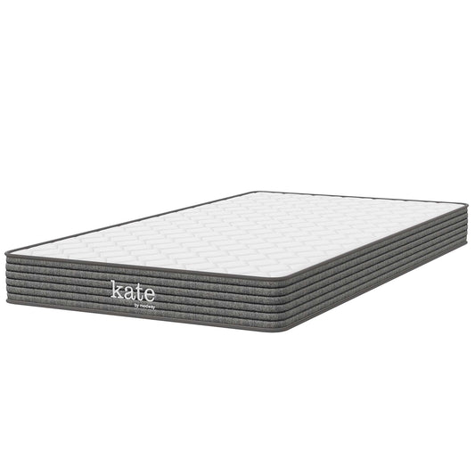 Kate 6" Narrow Twin Mattress  in White