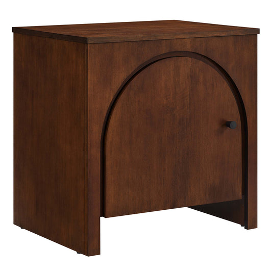 Appia Arched Door Nightstand  in Walnut