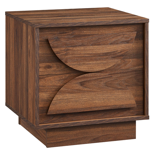 Bulwark 2-Drawer Nightstand  in Walnut