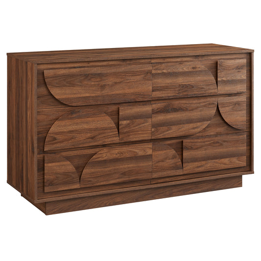 Bulwark 6-Drawer Dresser  in Walnut