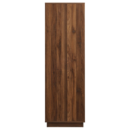 Bulwark 3-Door Wardrobe Closet  in Walnut