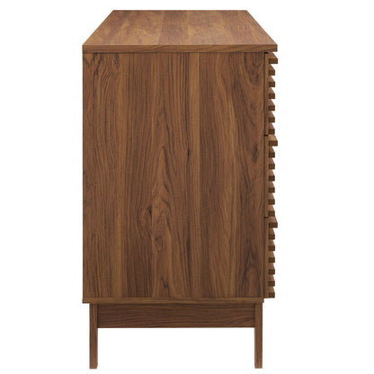 Render 63” 6-Drawer Dresser  in Walnut