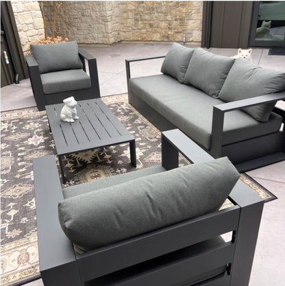 LaMod Outdoor aluminum patio Collection Set w/ cushions