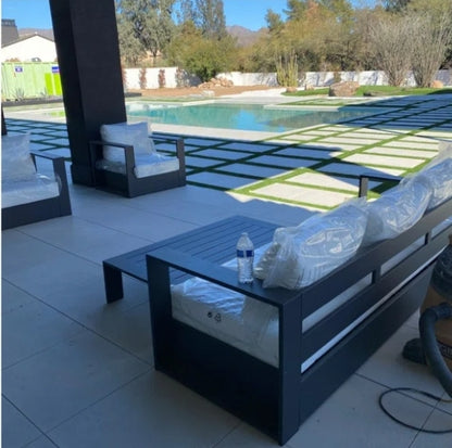 LaMod Outdoor aluminum patio Collection Set w/ cushions