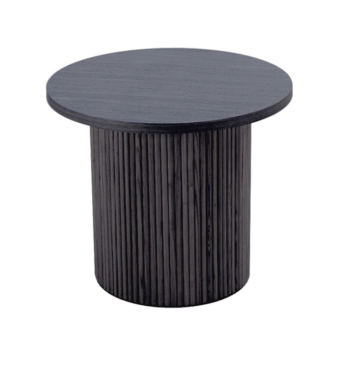 Modrest - Rawlins Modern Mid Century Black Ash Round End Table