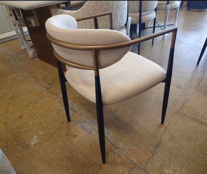 Jagger Dupe Dining chair upholstered in beige