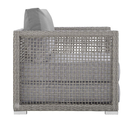 Cozymel Rattan Collection - Gray cushions
