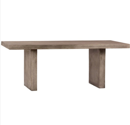 79" Santino Outdoor Solid Concrete Dining Table
