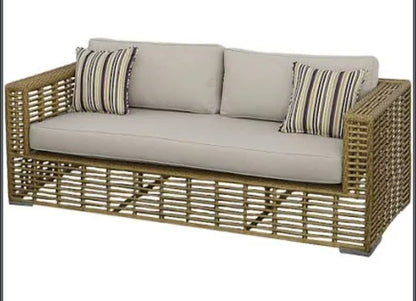 Ko Tao - Outdoor Beige Wicker Sofa Set Collection