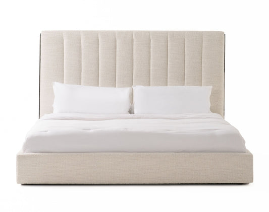 Valencia Channel Tufted Eastern king platform bed