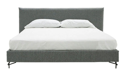Aria King Italian Modern Grey Fabric