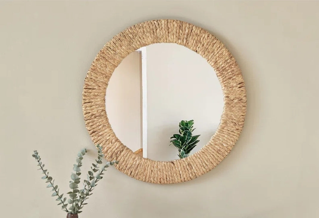 50" Natural Rope Wall Mirror