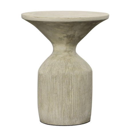 Concrete outdoor side table