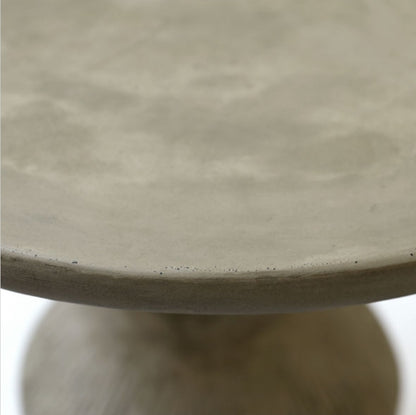 Concrete outdoor side table