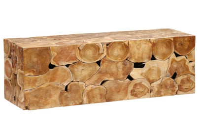 Hans Teak reclaimed slab bench