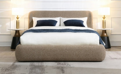 Mindy Upholstered Tweed Bed