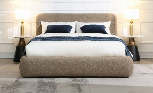 Mindy Upholstered Tweed Bed