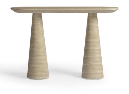 Sandra Faux Travertine Indoor/Outdoor Console Table