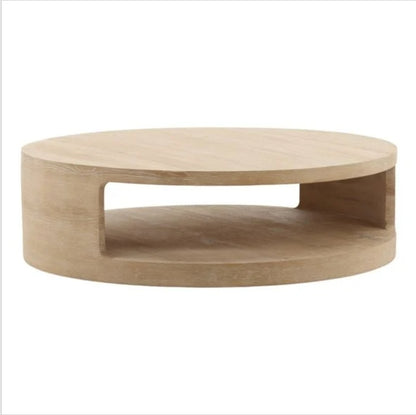 Holand 51" Coffee Table in solid aged oak wood