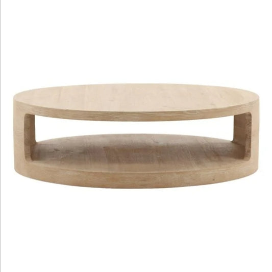 Holand 51" Coffee Table in solid aged oak wood
