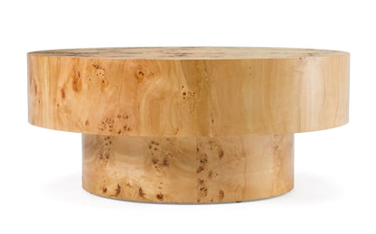 Louvu Burl Wood Coffee Table